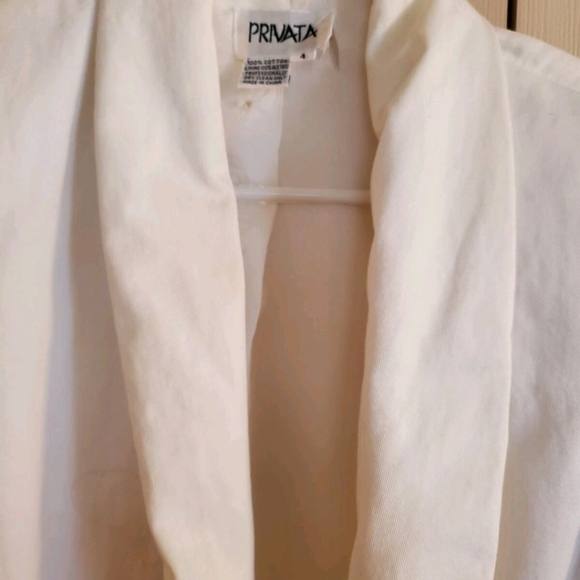 WHITE WITH GOLD ladies Jacket By PRAVATA SIZE 4 - Picture 6 of 10